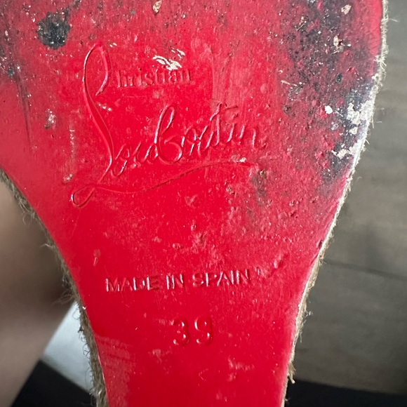 Christian Louboutin high heeled Espadrilles, Size 39 - Picture 2 of 8